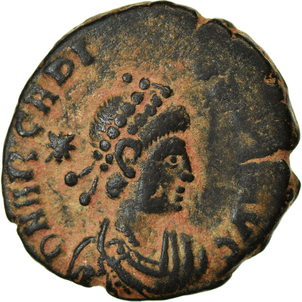 Coin, Arcadius, Nummus, 406-408, Kyzikos, EF(40-45), Bronze, RIC:148