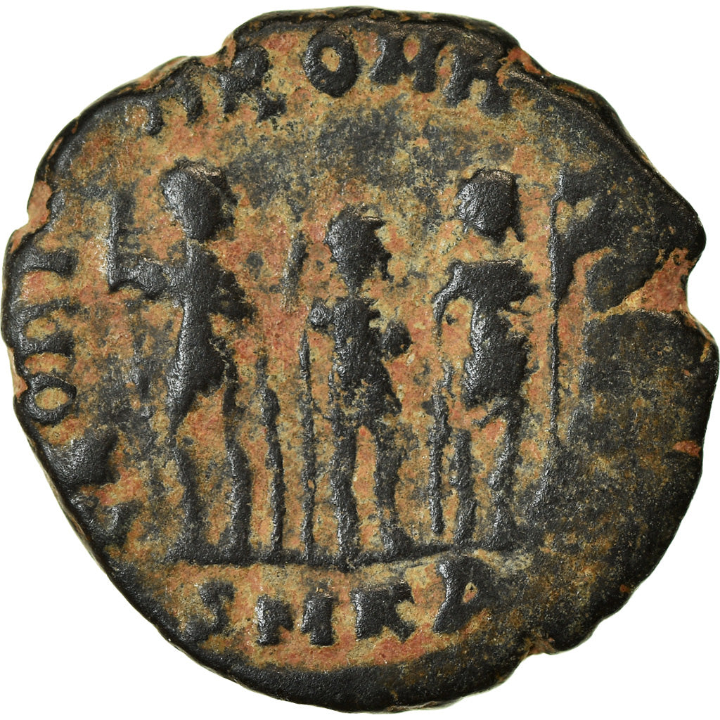 Coin, Arcadius, Nummus, 406-408, Kyzikos, EF(40-45), Bronze, RIC:148