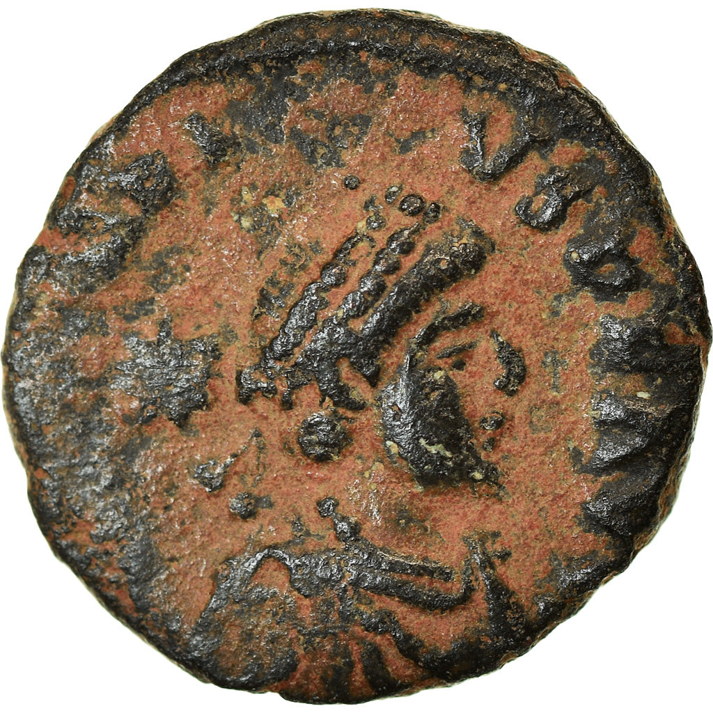 Coin, Arcadius, Nummus, 406-408, Uncertain Mint, VF(30-35), Bronze