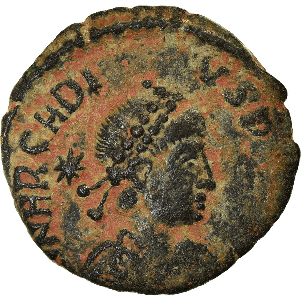 Moneda, Arcadius, Nummus, 406-408, Uncertain Mint, BC+, Bronce