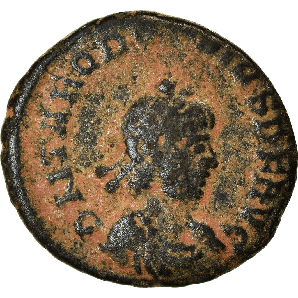 Coin, Theodosius I, Nummus, 388-392, Kyzikos, VF(30-35), Bronze, RIC:26b