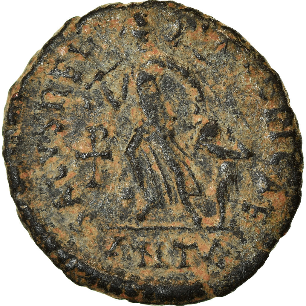 Moeda, Theodosius I, Nummus, 383-392, Antioch, EF(40-45), Bronze, RIC:67b