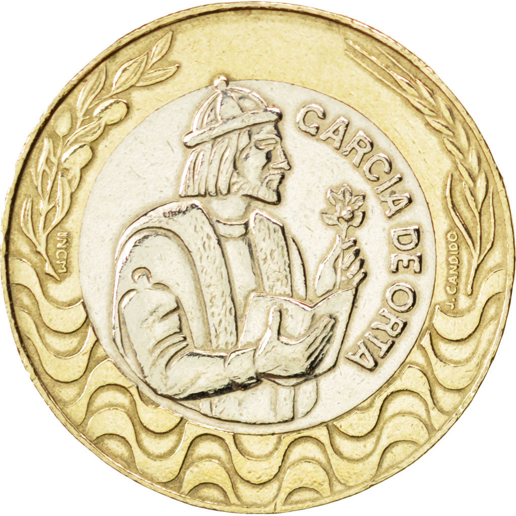 PORTUGAL, 200 Escudos, 1991, KM #655, MS(63), Bi-Metallic, 28, 9.77