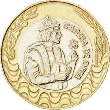 PORTUGAL, 200 Escudos, 1991, KM #655, MS(63), Bi-Metallic, 28, 9.77