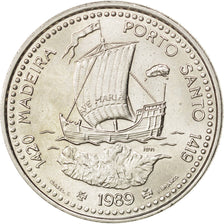 Coin, Portugal, 100 Escudos, 1989, MS(63), Copper-nickel, KM:647
