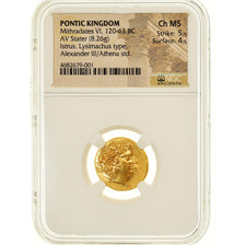 Moneda, Pontos, Mithridates VI, Stater, 88-86 BC, Istros, NGC, graded, Ch MS