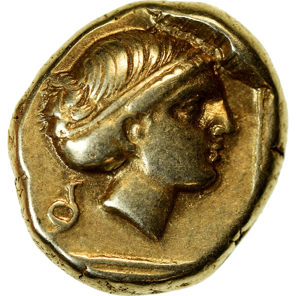 Moneta, Lesbos, Mytilene, Hekte, 377-326 BC, BB+, Elettro, HGC:6-1026