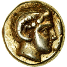 Moeda, Lesbos, Mytilene, Hekte, 377-326 BC, AU(50-53), Eletro, HGC:6-1030