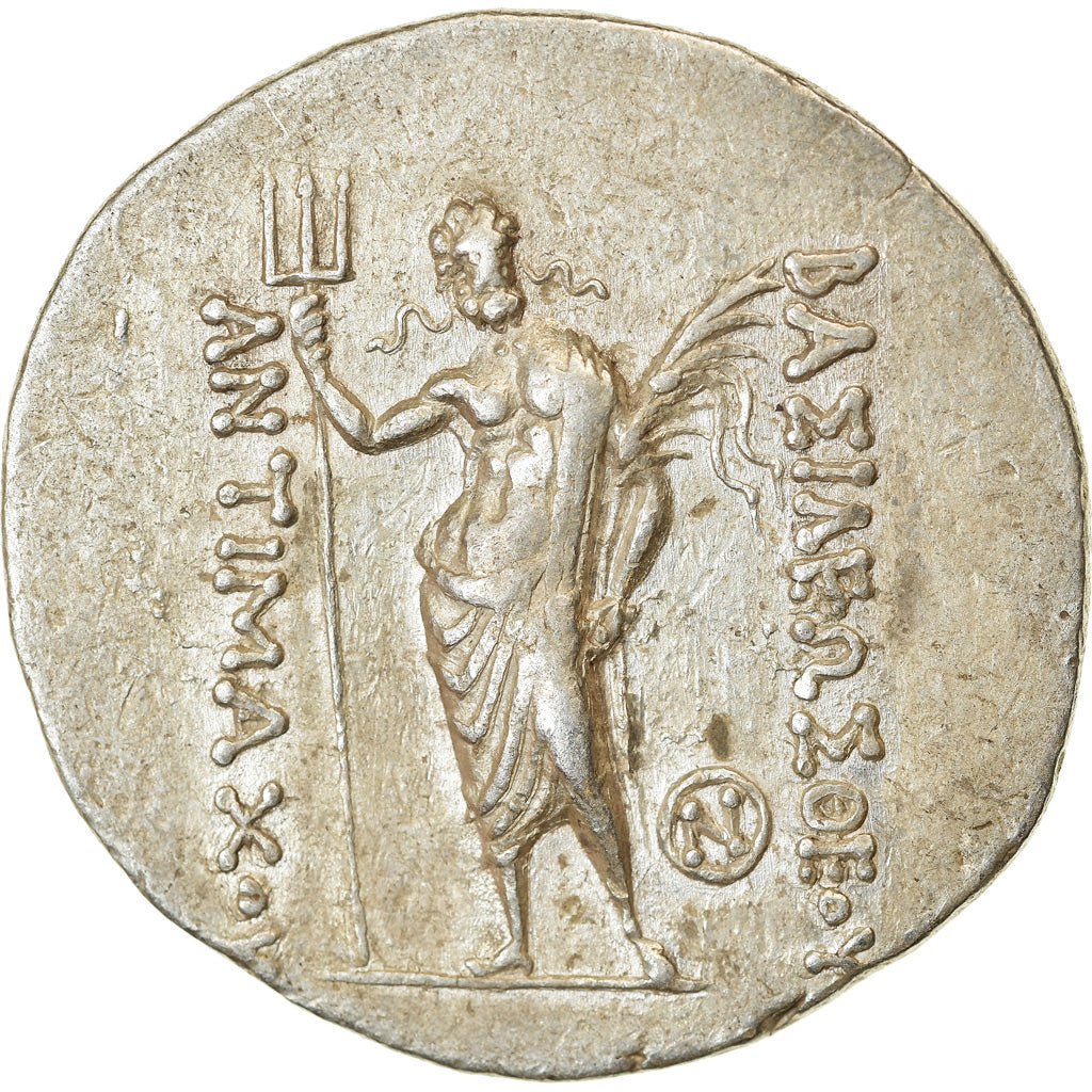 Munten, Koninkrijk Bactriane, Antimachos I Theos, Tetradrachm, 180-170 BC, ZF+