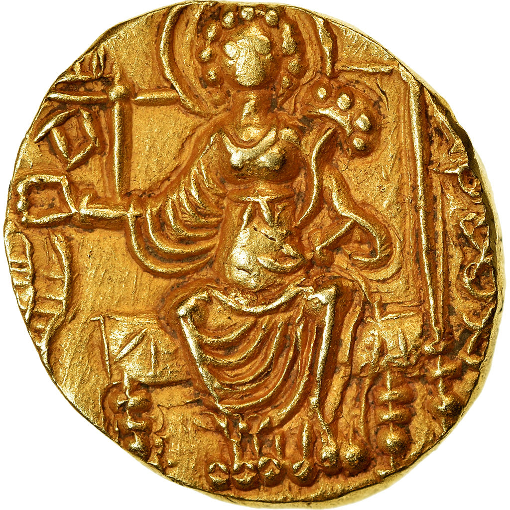 Moneta, India, Shaka, Kushan Empire, Dinar, 325-345, SPL-, Oro