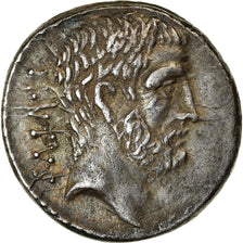 Moneta, Junia, Denarius, 54 BC, Rome, Pedigree, AU(55-58), Srebro