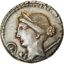 Moneta, Julius Caesar, Denarius, 46 BC, Rome, BB, Argento, Crawford:468/2