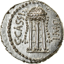 Coin, Cassia, Denarius, 42 BC, Smyrna, Pedigree, MS(64), Silver, Crawford:500/1