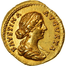 Coin, Faustina II, Aureus, 161-164, Rome, MS(63), Gold, RIC:716
