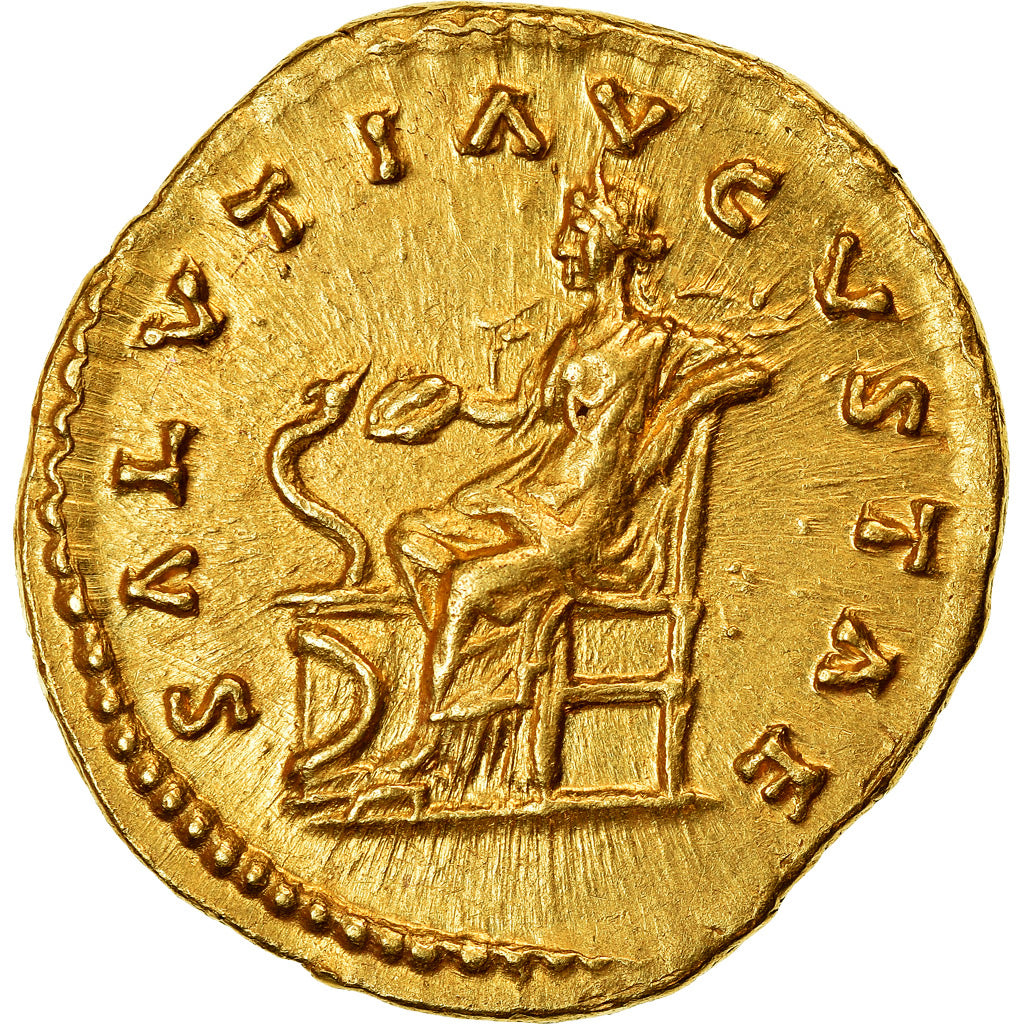 Coin, Faustina II, Aureus, 161-164, Rome, MS(63), Gold, RIC:716