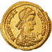 Moneta, Honorius, Solidus, 402-408, Ravenna, MS(60-62), Złoto, RIC:1287