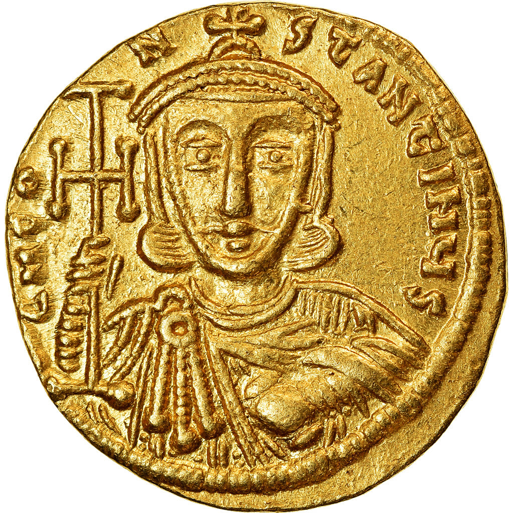 Coin, Constantine V and Leo IV, Solidus, 745-750, Constantinople, AU(55-58)