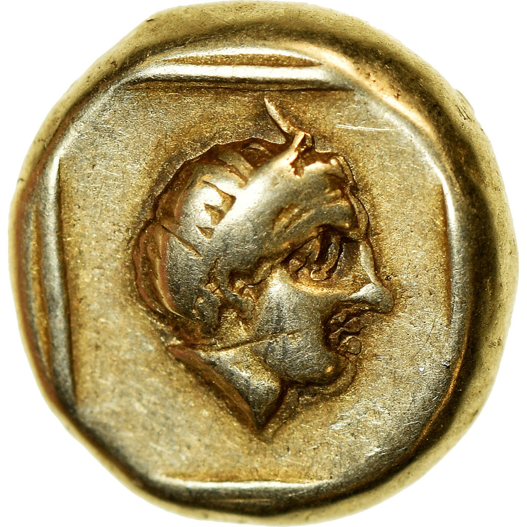 Coin, Lesbos, Mytilene, Hekte, 377-326 BC, EF(40-45), Electrum, HGC:6-1007