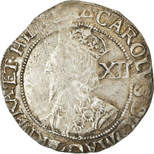 Moneda, Gran Bretaña, Charles I, Shilling, 1639-1640, London, BC+, Plata