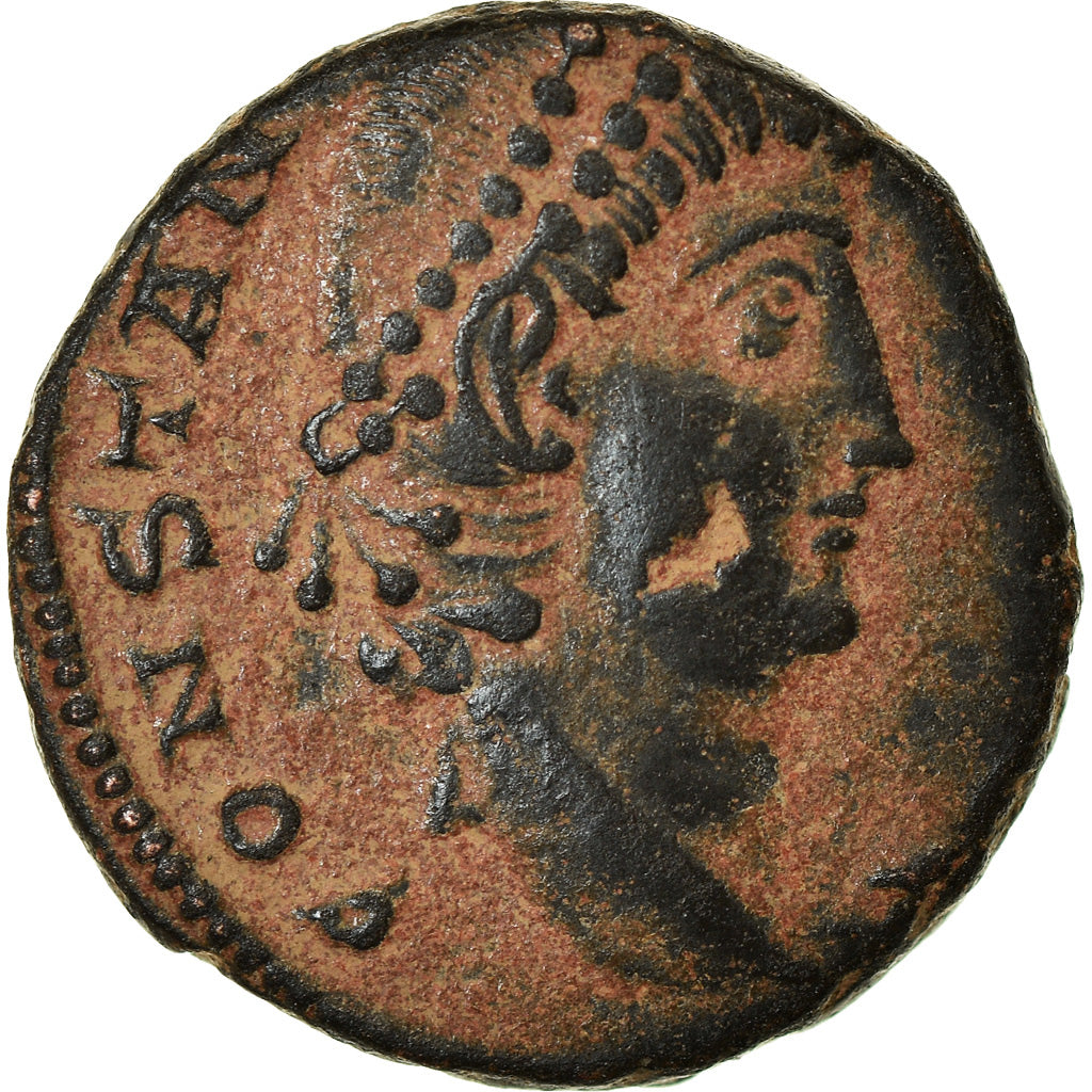 Coin, Constantius II, Nummus, 337-347, Thessalonica, EF(40-45), Bronze, RIC:56