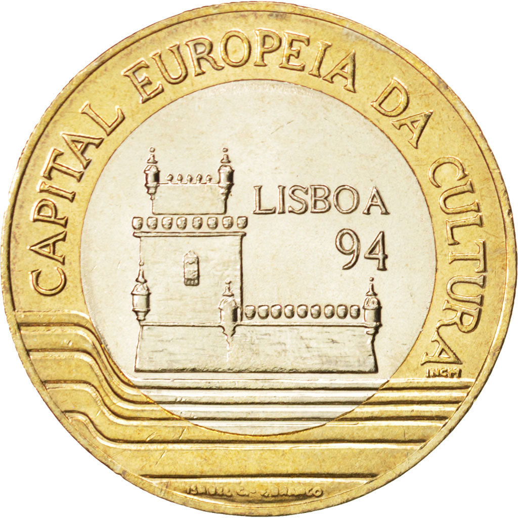 PORTUGAL, 200 Escudos, 1994, KM #669, MS(63), Bi-Metallic, 28, 9.82