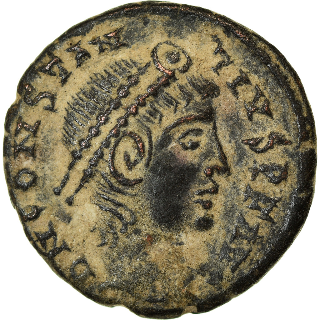 Coin, Constantius II, Nummus, 347-348, Alexandria, EF(40-45), Bronze, RIC:33