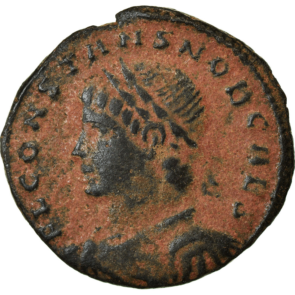 Moneta, Constans, Nummus, 336-337, Constantinople, BB, Bronzo, RIC:152