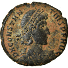 Coin, Constantius II, Reduced maiorina, 350-355, Thessalonica, EF(40-45), Bronze