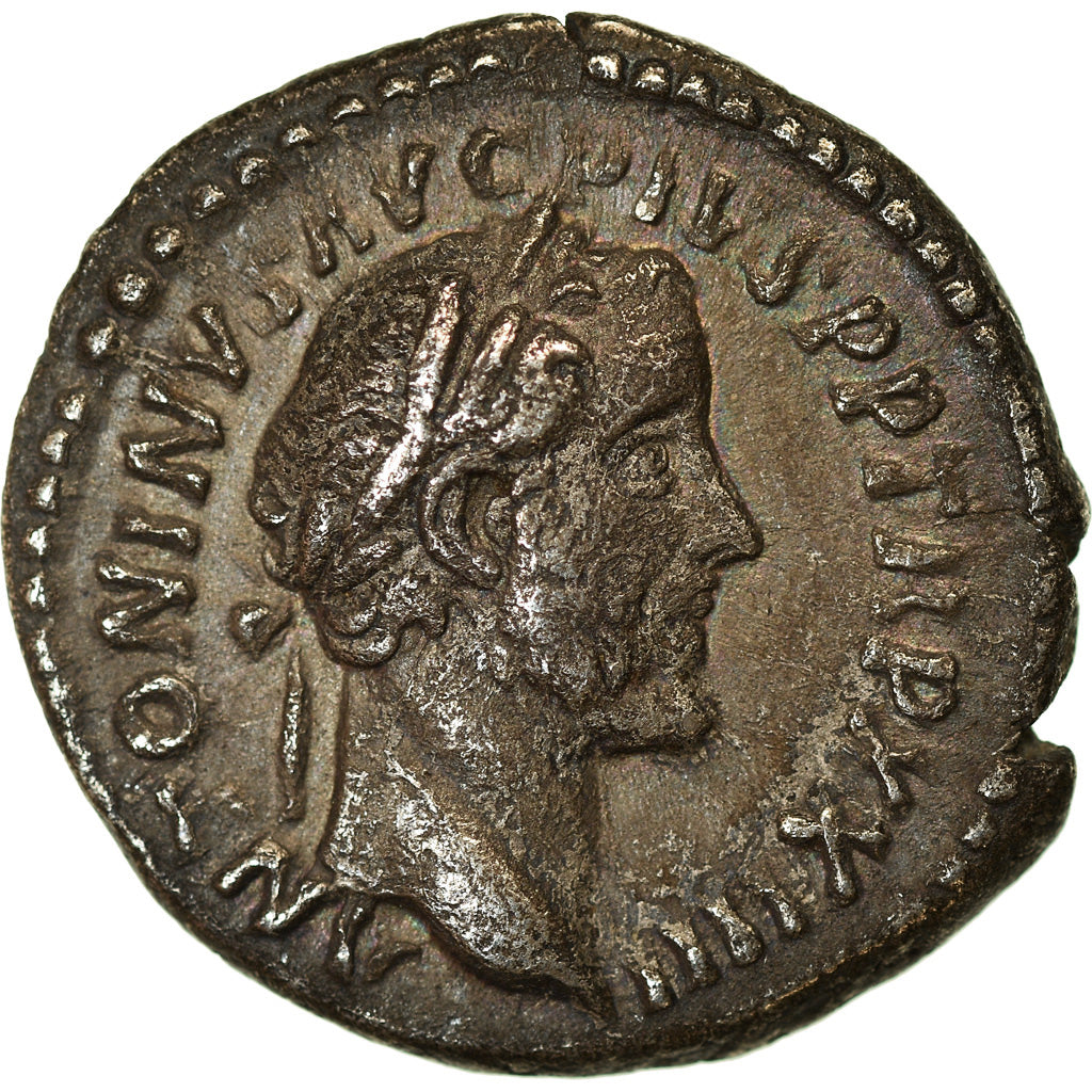 Coin, Antoninus Pius, Denarius, 160-161, Rome, EF(40-45), Silver, RIC:309