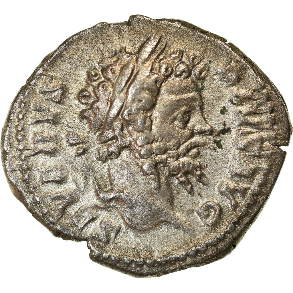 Coin, Septimius Severus, Denarius, AD 201, Rome, AU(50-53), Silver, RIC:153