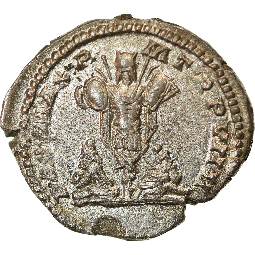 Coin, Septimius Severus, Denarius, AD 201, Rome, AU(50-53), Silver, RIC:153