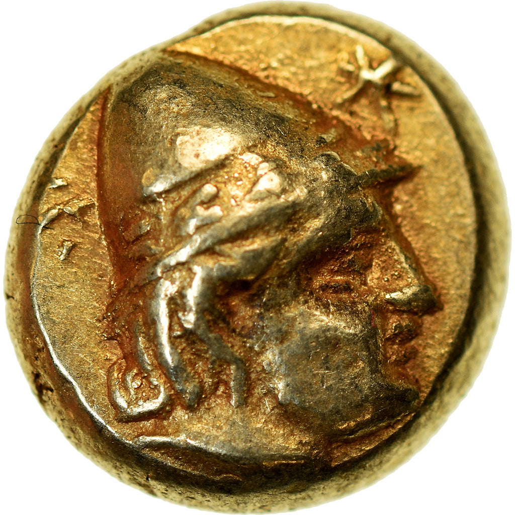 Monnaie, Lesbos, Mytilene, Hecté, 377-326 AV JC, SUP, Electrum, HGC:6-1025