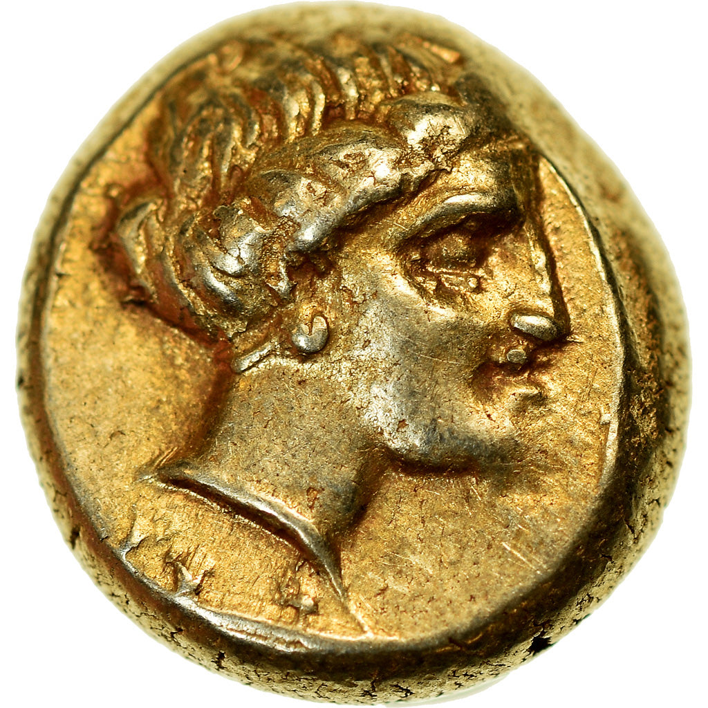 Monnaie, Lesbos, Mytilene, Hecté, 377-326 AV JC, SUP, Electrum, HGC:6-1025