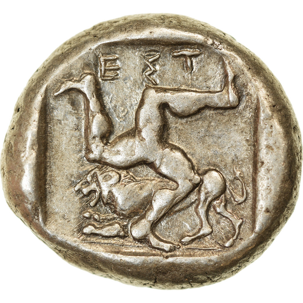 Coin, Pamphylia, Aspendos, Stater, 465-430 BC, EF(40-45), Silver