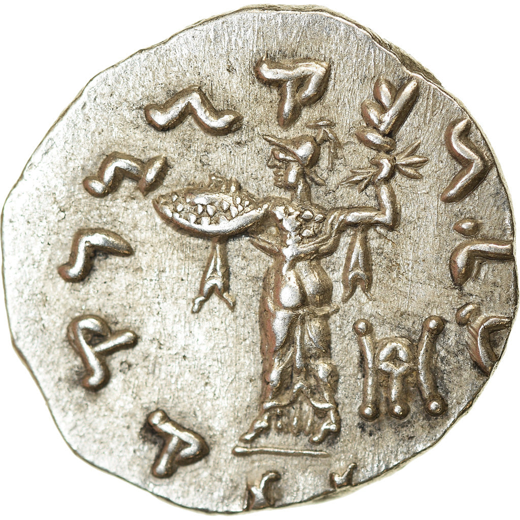 Moneda, Bactria, Menander, Drachm, 155-130 BC, EBC, Plata, HGC:12-191