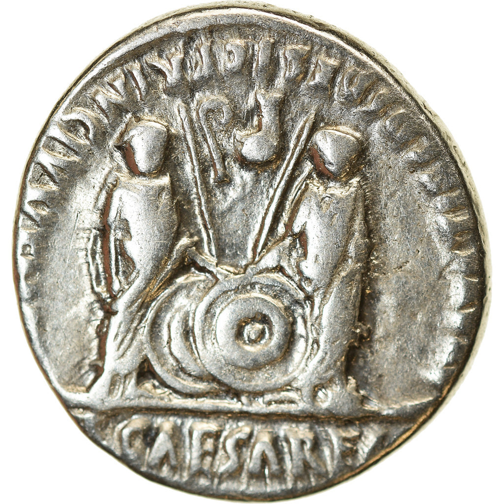 Coin, Augustus, Denarius, 2 BC-4 AD, Lyon - Lugdunum, VF(30-35), Silver, RIC:210