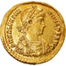 Coin, Valentinian II, Solidus, 388-392, Constantinople, Rare, AU(50-53), Gold