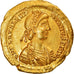 Moneta, Valentinian III, Solidus, 426-430, Ravenna, Rzadkie, AU(55-58), Złoto
