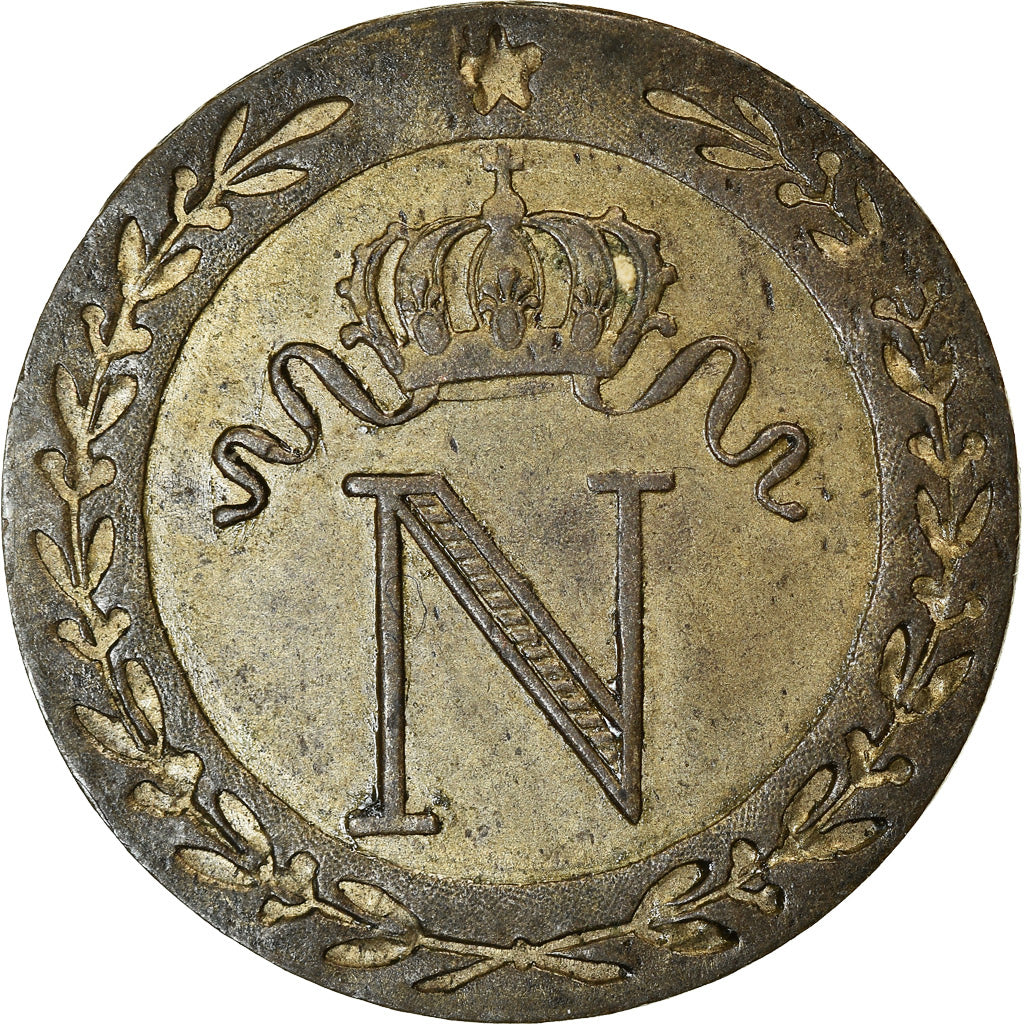 Coin, France, Napoleon I, 10 Centimes, 1809, Paris, AU(55-58), Billon