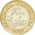 Coin, Portugal, 200 Escudos, 2000, MS(63), Bi-Metallic, KM:726
