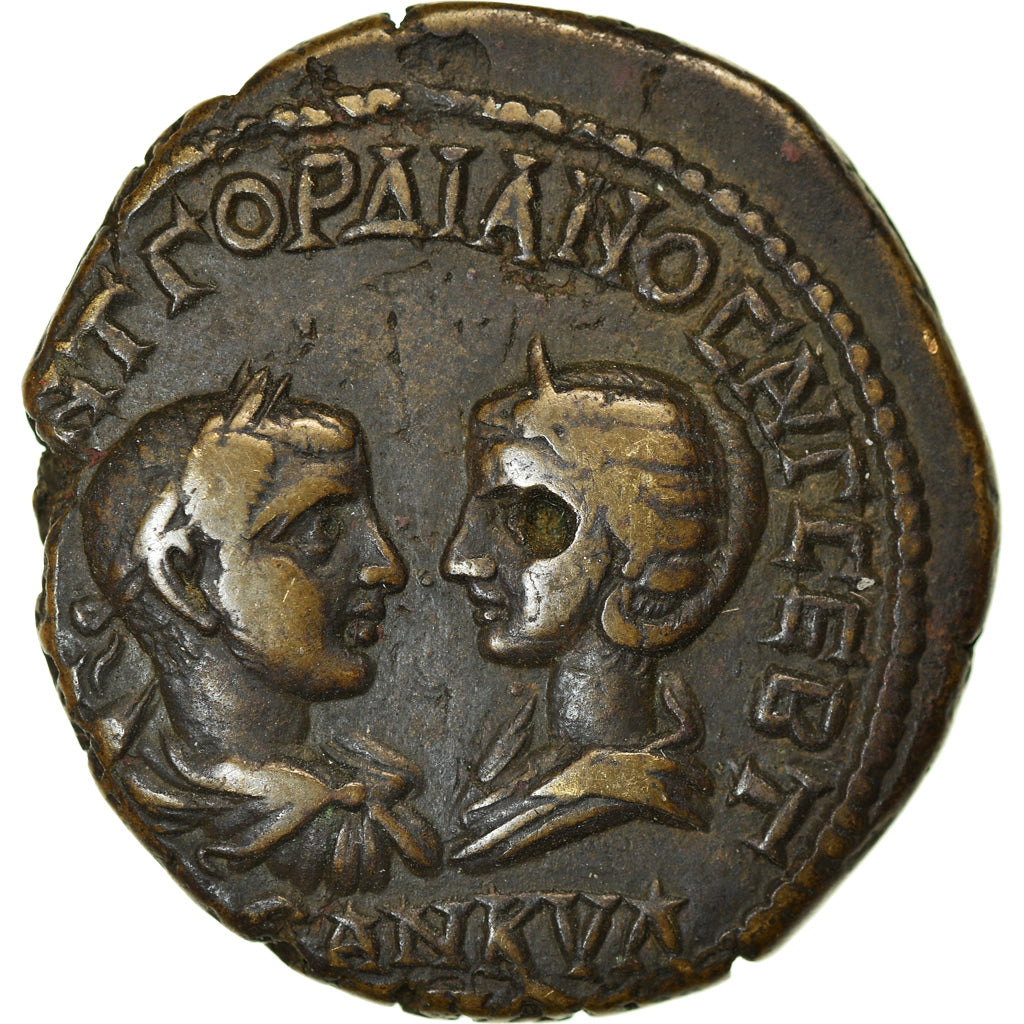 Munten, Thrace, Gordiaans III, Tetrassarion, 238-244, Anchialus, ZF, Bronze