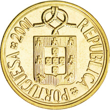 Portugal, 5 Escudos, 2001, KM #New, MS(63), Nickel-brass, 5.32