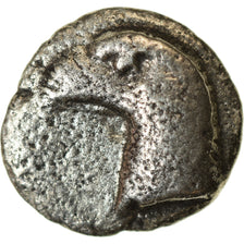 Moeda, Eólia, Kyme, Hemiobol, 450-400 BC, VF(30-35), Prata, SNG-vonAulock:1623