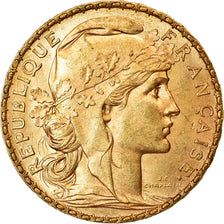 Moneta, Francja, Marianne, 20 Francs, 1899, AU(50-53), Złoto, KM:847