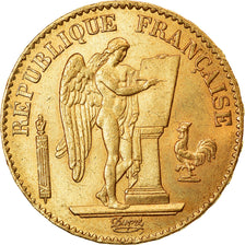 Coin, France, Génie, 20 Francs, 1875, Paris, MS(60-62), Gold, KM:825