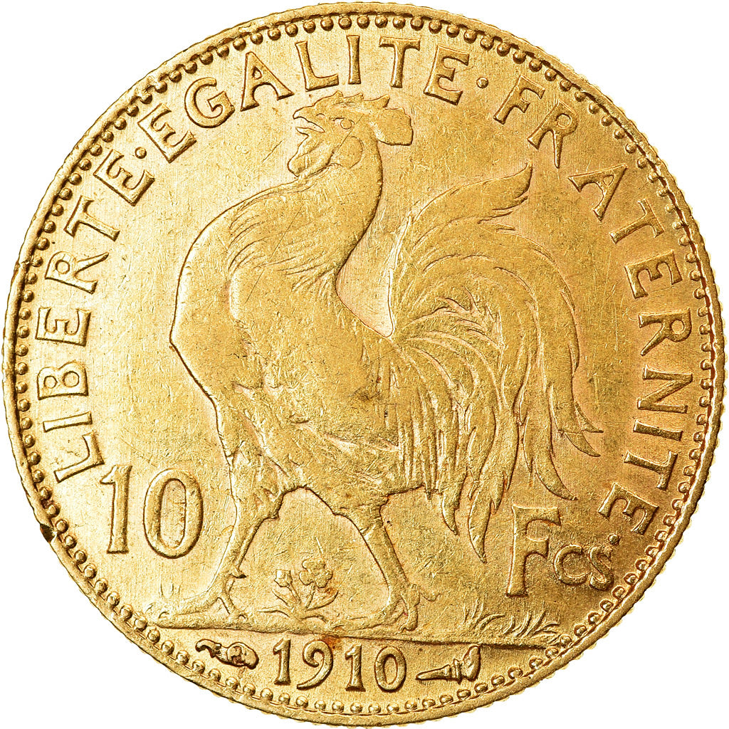 Monnaie, France, Marianne, 10 Francs, 1910, Paris, TTB, Or, Gadoury:1017, KM:846