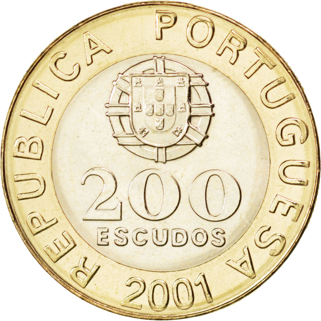 Portugal, République, 200 Escudos 2001, KM New