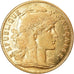 Moneda, Francia, Marianne, 10 Francs, 1907, Paris, MBC, Oro, KM:846