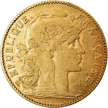 Moneta, Francja, Marianne, 10 Francs, 1900, Paris, EF(40-45), Złoto, KM:846