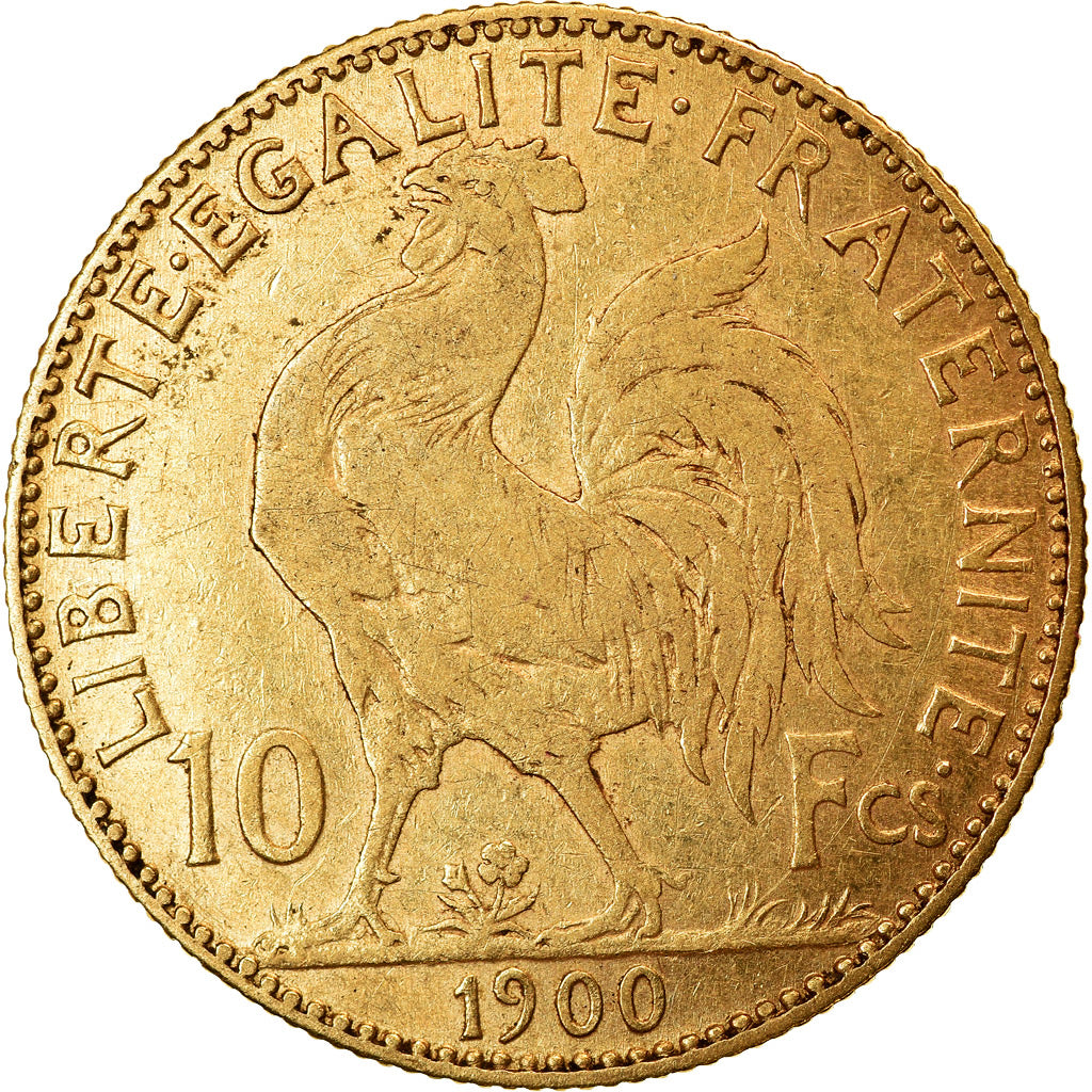 Coin, France, Marianne, 10 Francs, 1900, Paris, EF(40-45), Gold, KM:846